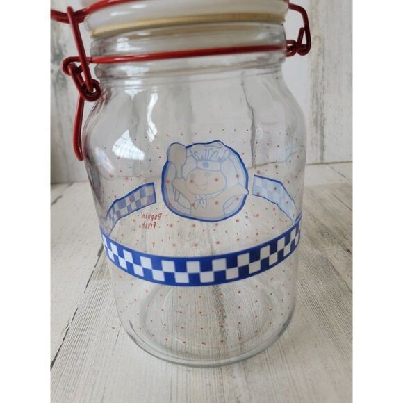 Vintage poppin' fresh Pillsbury Doughboy container jar home decor - Picture 6 of 14